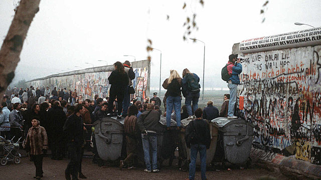 The fall of the Berlin wall