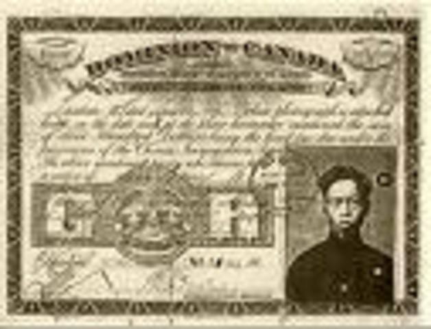 Chinese Immigration Act came into effect