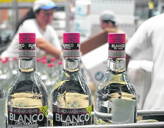 Meta de ventas incumplida del aguardiente blanco del valle