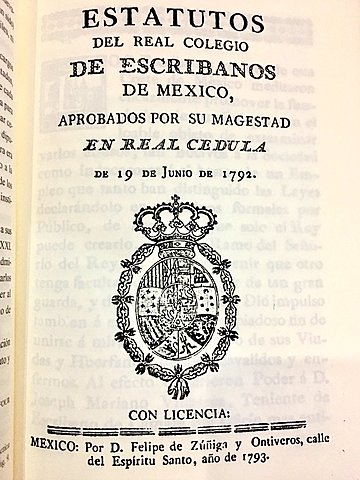 Colegio de escribanos en México