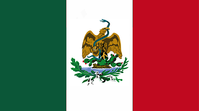 Segunda bandera de Porfirio Díaz