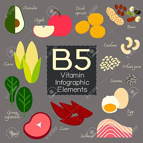 Vitamina B5 (ácido pantoténico)