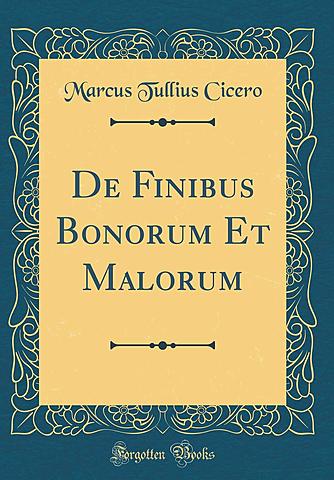 De finibus bonorum et malorum