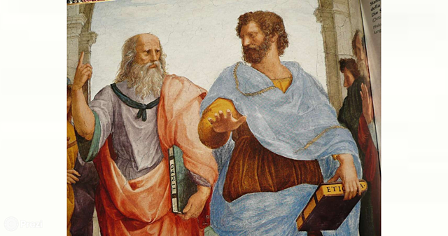 Aristóteles ingresa a la academia.