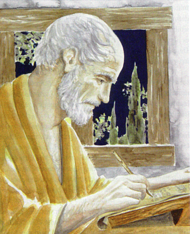 Aristóteles prosigue su actividad en la academia.