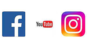 FACEBOOK,INSTAGRAM Y YOUTUBE