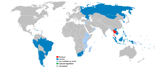 The arrival of the Thais