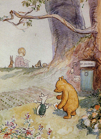 Pooh, Piglet, Eeyore and the others make their first appearance in A.A. Milne's Winnie-the-Pooh