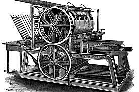 Gutemberg inventa la stampa a caratteri mobili in metallo