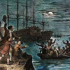The Boston Tea Party.
