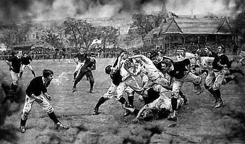 Primer partido de Rugby