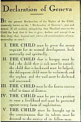 Declaración de los Derechos del niño o declaración de Ginebra