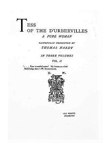 Tess of the Durbervilles