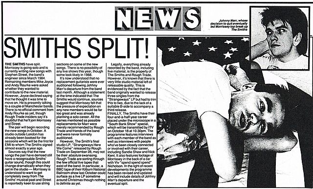 The Smiths Split