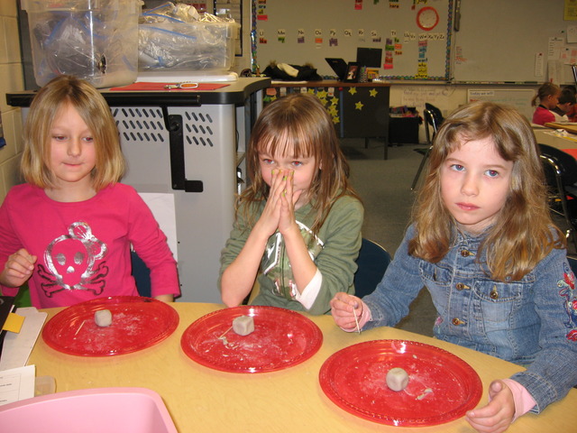 Investigating clay and creating clay dice.