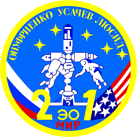 Mir EO-2, long-duration mission aboard the Russian Space station Mir