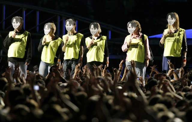 Manifestaciones a favor de la democracia en Birmania