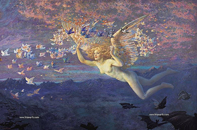 Obra de arte de Edward Robert hughes.