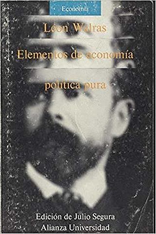 Leon Walras publica “Elementos de politica economica pura“