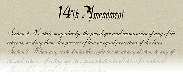 Ratification of the Fourteenth Amendment