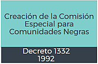 Comisión especial para las comunidades negras
