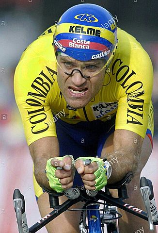 El ciclista antioqueño Santiago Botero