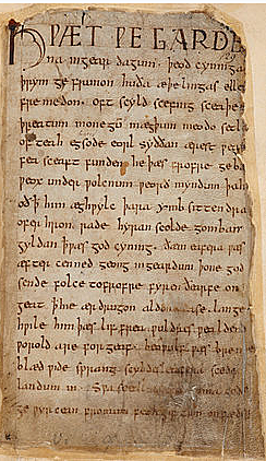 Beowulf, the first great work of Germanic literature, mingles the legends of Scandinavia with the experience in England of Angles and Saxons