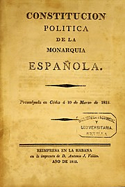 Constitución Política de la Monarquía Española