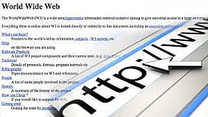 El primer sitio web.