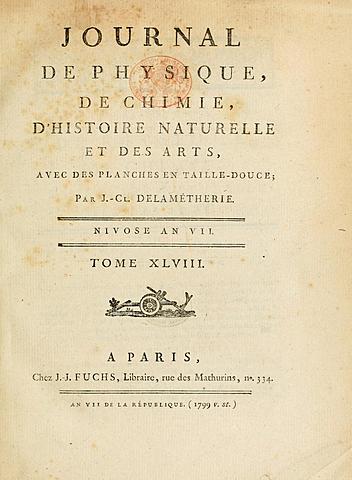 L'editor de la revista francesa "Journal de phisique", inventà la paraula "palentologie" per a la reconstrucció d'animals i plantes antigues.