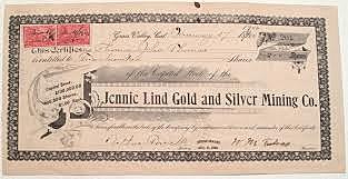 Jenny Lind Mine Established