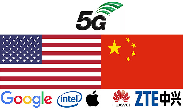 Guerra tecnológica por Estados Unidos y China.