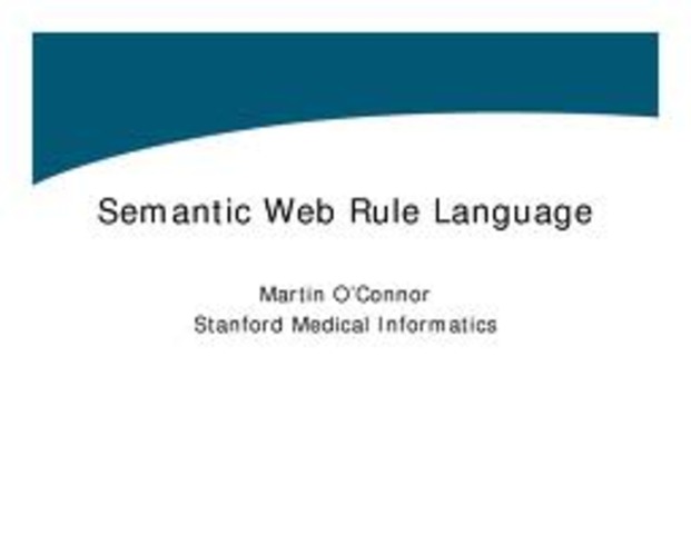 SWRL o SEMANTIC WEB RULE LANGUAJES
