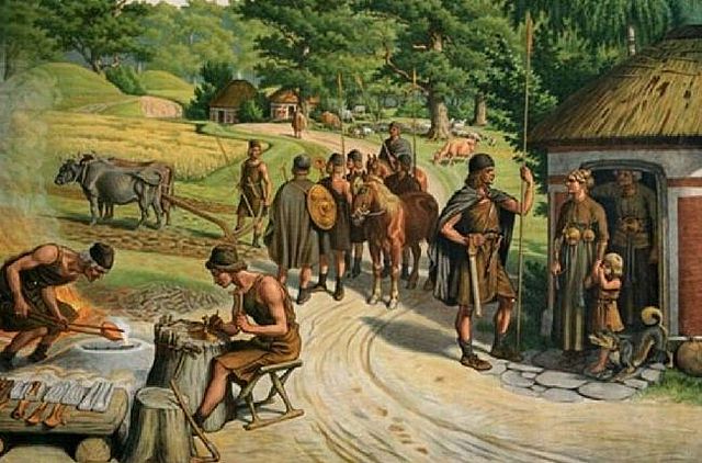 Uso del metal para elaborar utensilios.