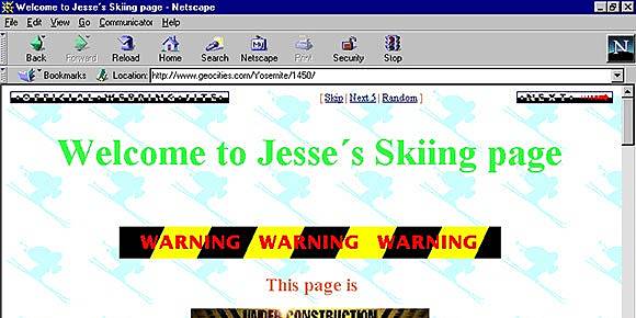 Birth of GEOCITIES
