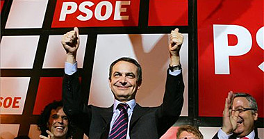 Eleccions generals: victòria del PSOE José Luis Rodríguez Zapatero