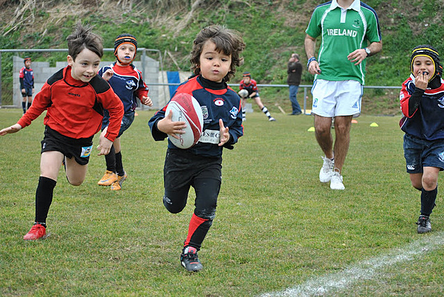 primer entrenament de rugbi