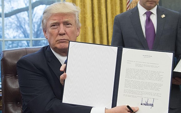 DONALD TRUMP, PRESIDENT DELS ESTATS UNITS