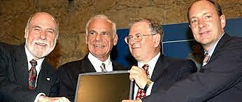 Tim Berners-Lee, Vinton G. Cerg, Robert E. Kahn, Lawrence Roberts-