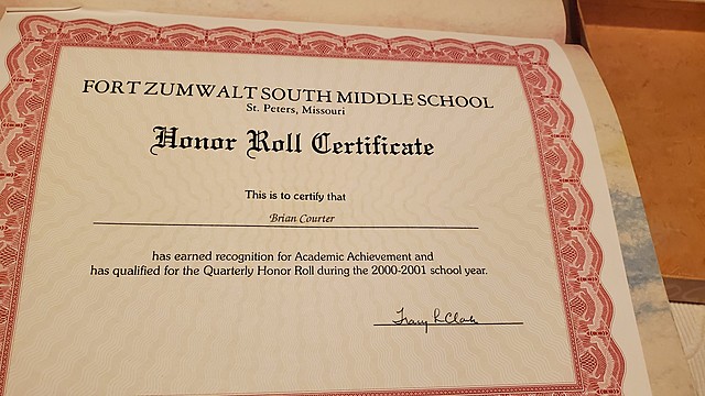 Honor Roll-8th Grade