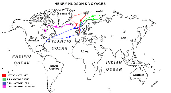 Henry Hudson  begain to explore