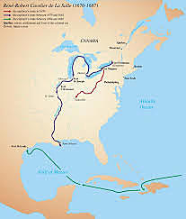 Robert cavelier de la salle french explorer