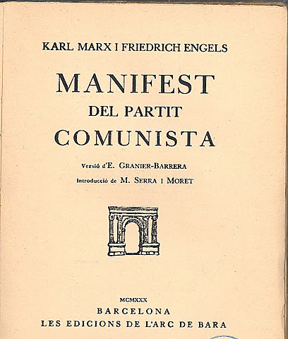 Publicació del Manifest Comunista
