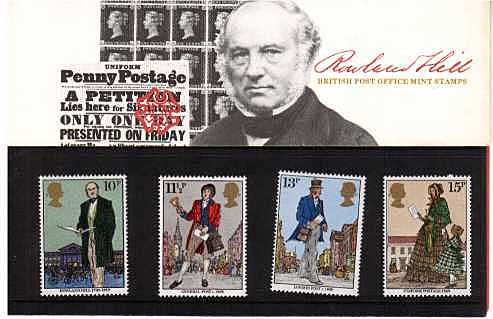 El primer sello de correos adhesivo