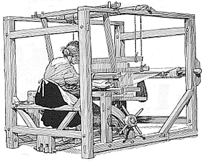 Invenzione del filatoio meccanico manovrato a mano