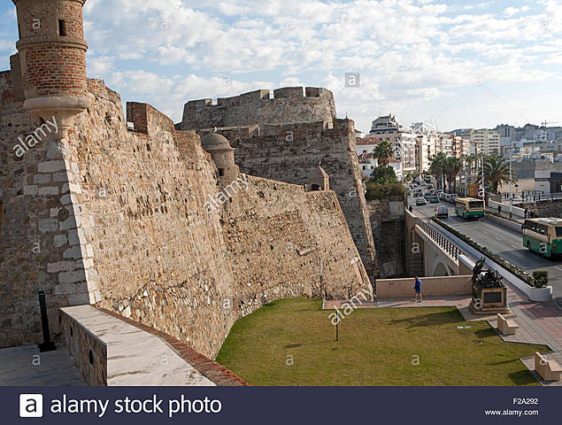 The Fortress of Ceuta in Africa