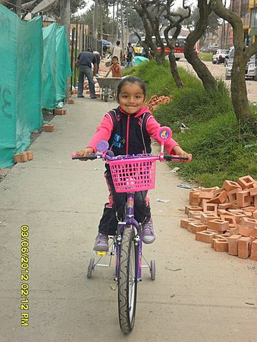 aprendí a montar cicla