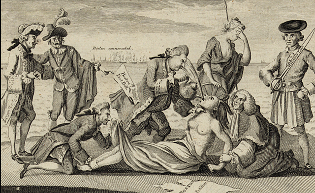 March–June 1774: Intolerable Acts