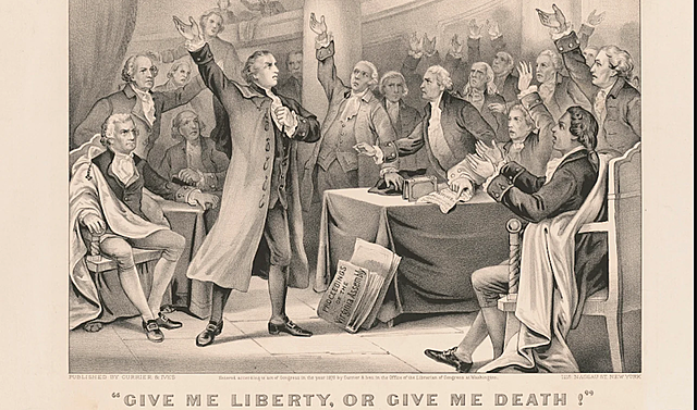 March 23, 1775: Patrick Henry’s “Give me liberty or give me death” speech