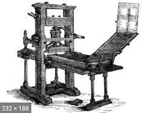 The Printing Press is invented by Jonathan Gutenberg